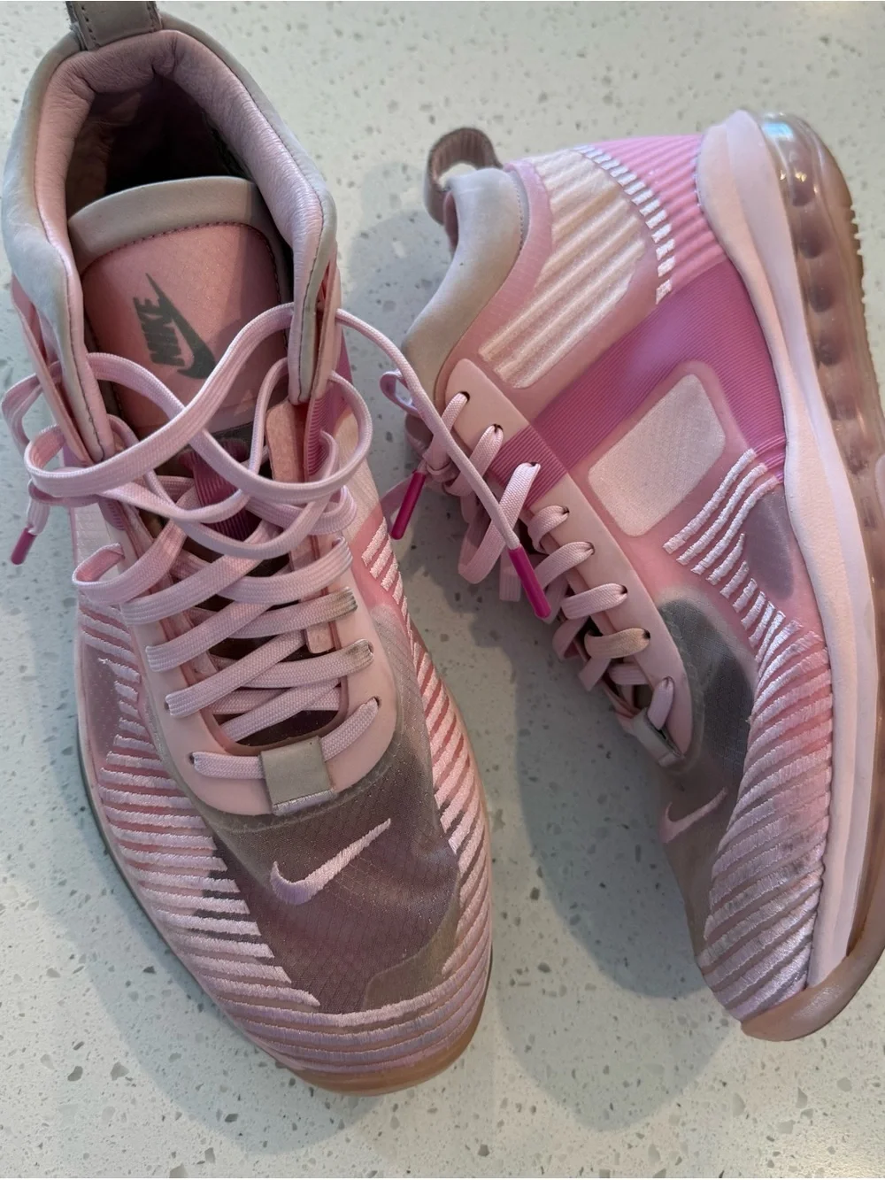 9.5 Nike LeBron X John Elliott Icon QS Basketball Shoes Tulip Pink Women’s